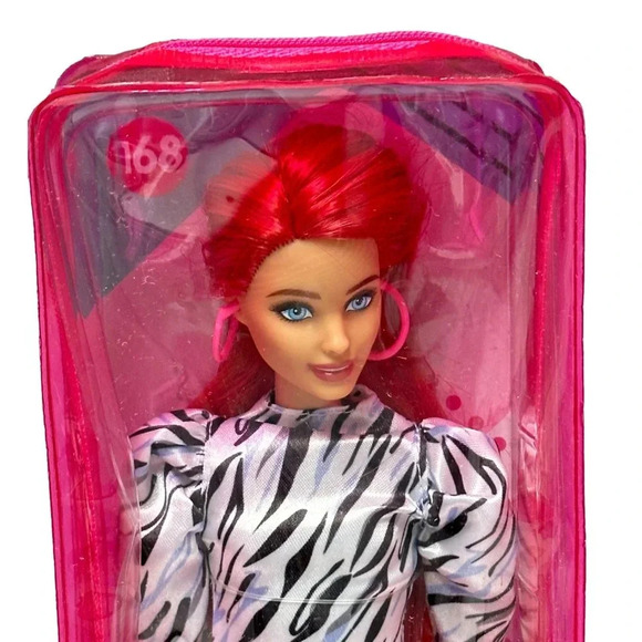 Fashionistas Barbie Fashion Doll Lot 2 Numbers 155  Blonde and 168 Red New - Picture 3 of 7